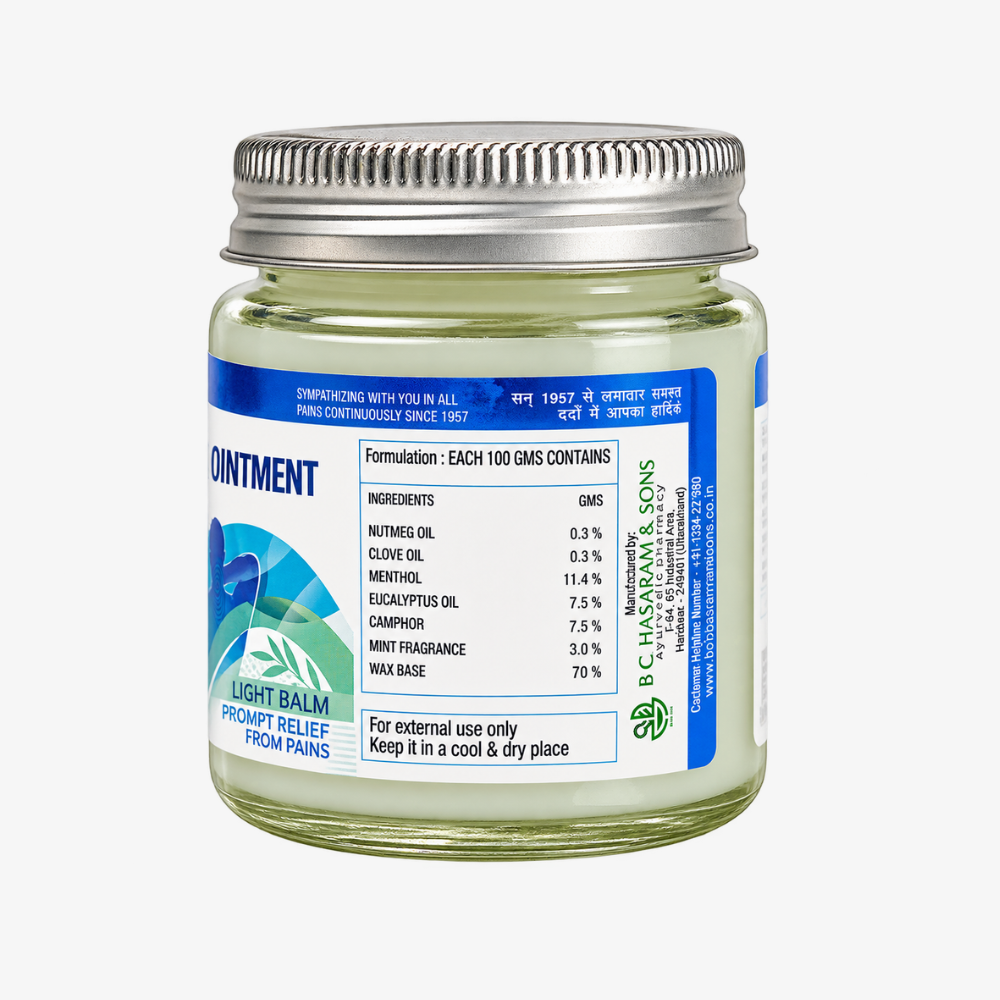 Kesri Marham White Ointment - Gentle Ayurvedic Balm for Pain & Body Comfort