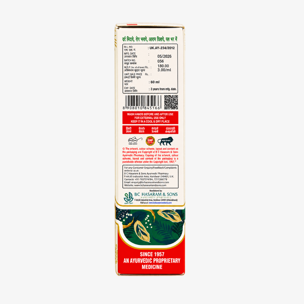 Kesri Tailam - Magnificent tailam for headache, body pain, neck