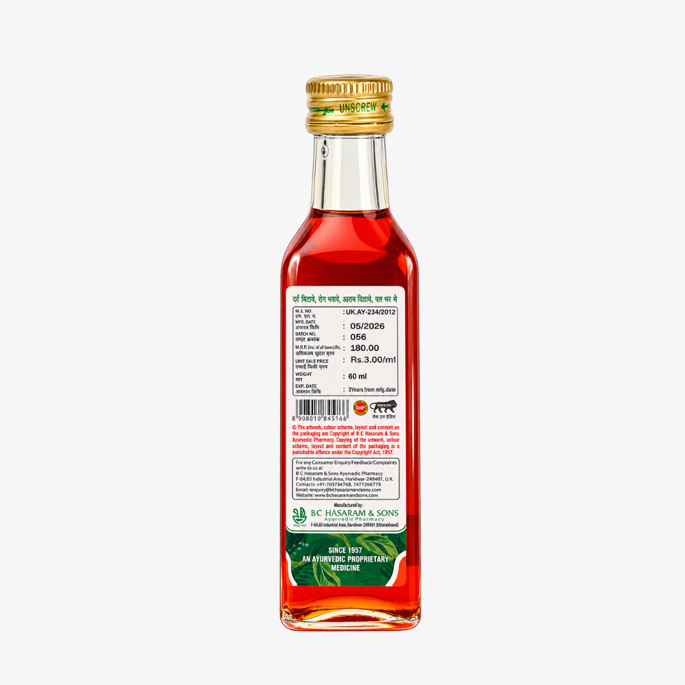 Kesri Tailam - Magnificent tailam for headache, body pain, neck