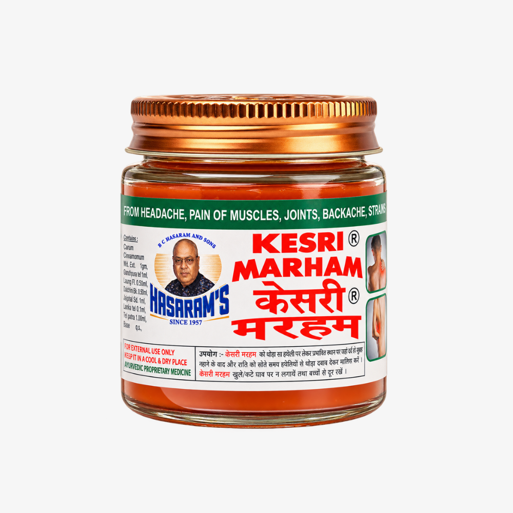 Kesri Marham - Relief from backache, pain in the knees, joints, shoulders