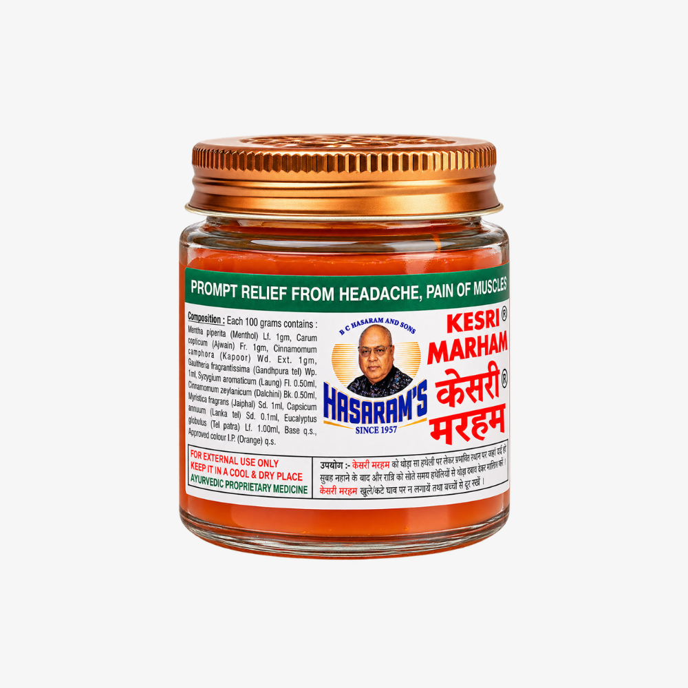 Kesri Marham - Relief from backache, pain in the knees, joints, shoulders