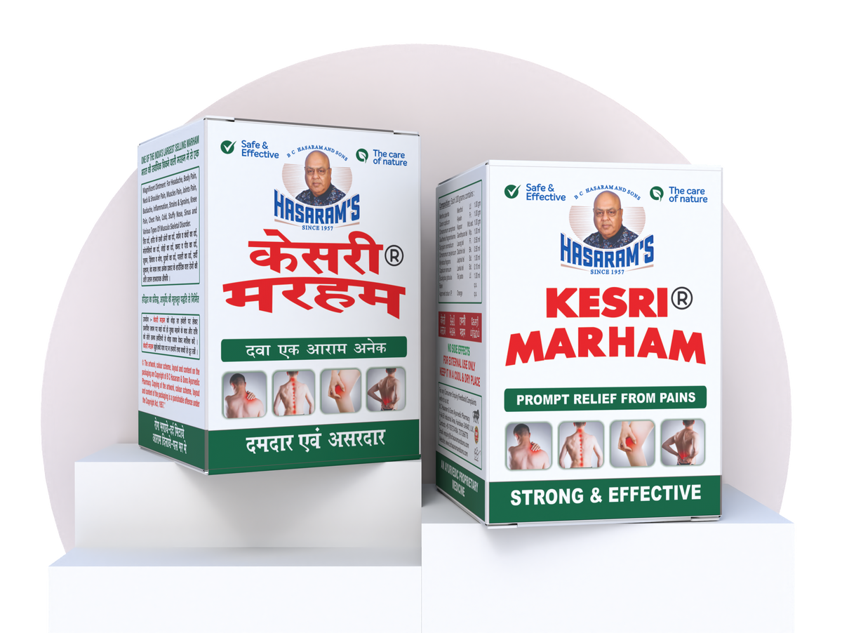 Kesri Marham - Relief from backache, pain in the knees, joints, shoulders