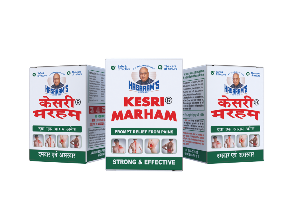 Kesri Marham - Relief from backache, pain in the knees, joints, shoulders